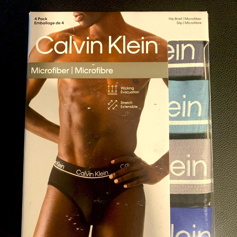 Calvin Klein Microfiber Briefs Size XL 4-Pack